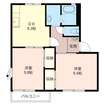 グリーンパーク　富士見　Ａ 202号-16