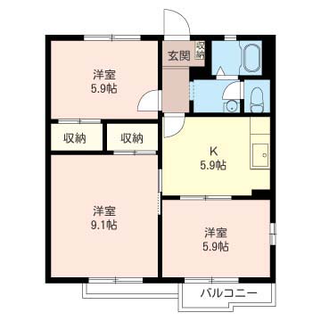 ジュネス ドミール A 202号-16
