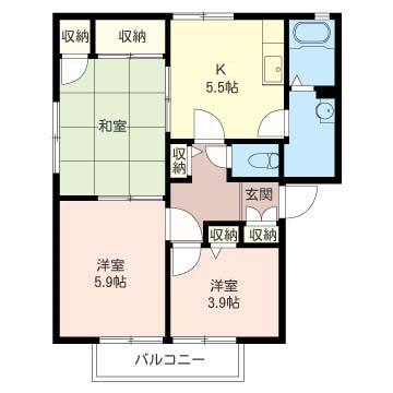 ヴィレッジ グローリー B 202号-12