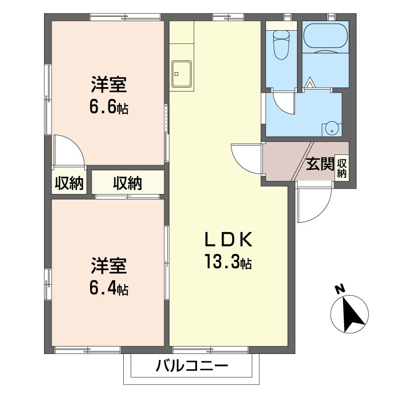 メゾン　仲道　Ｎ 202号-6