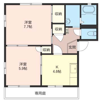 ホワイト　テラス　小山　Ｂ 102号-16
