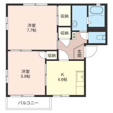 ホワイト テラス 小山 B 202号-16