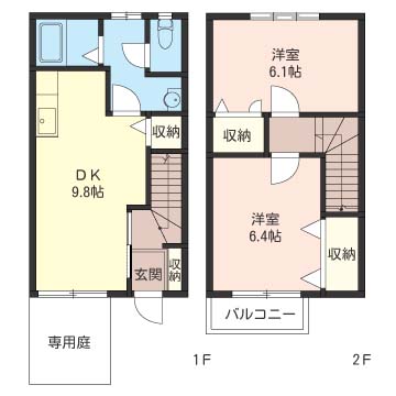 テラスハウス 氷川 102号-16