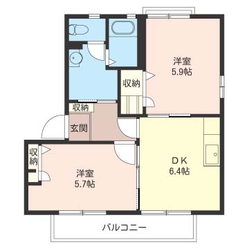 セントラル田島 Ⅱ 201号-16