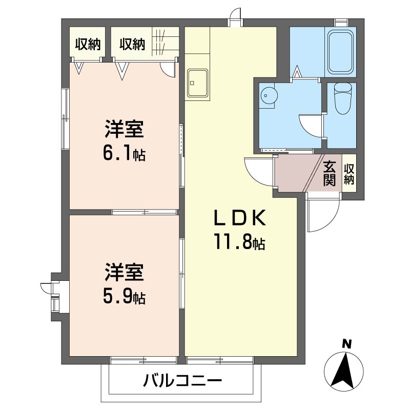 シャーメゾン白岡Ｂ101-2