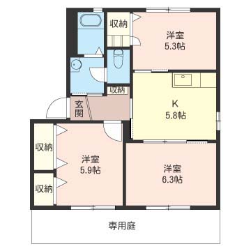 グレイスタウンＤ 202号-16