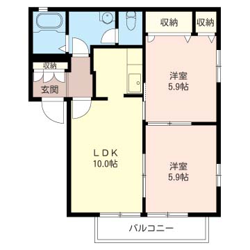 シャングリラ緑町B 102号-15