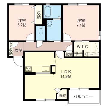 メゾン・ドゥ・ジョルディンＡ102-2