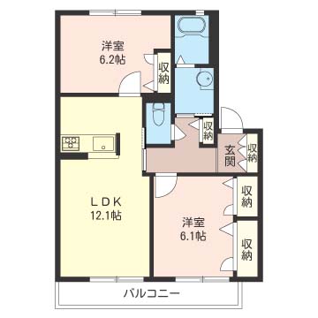 Ｃｏｒｔｉｌｅ　壱番館203-2