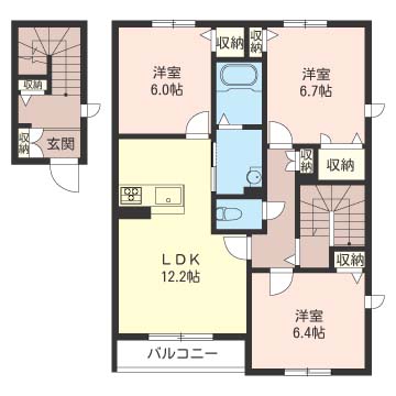 Ｐａｒｃｖｅｒｔ　Ｂ館 203号-16