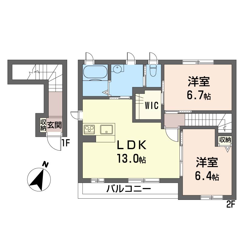 リヴェルテ・ボワ 201号-16