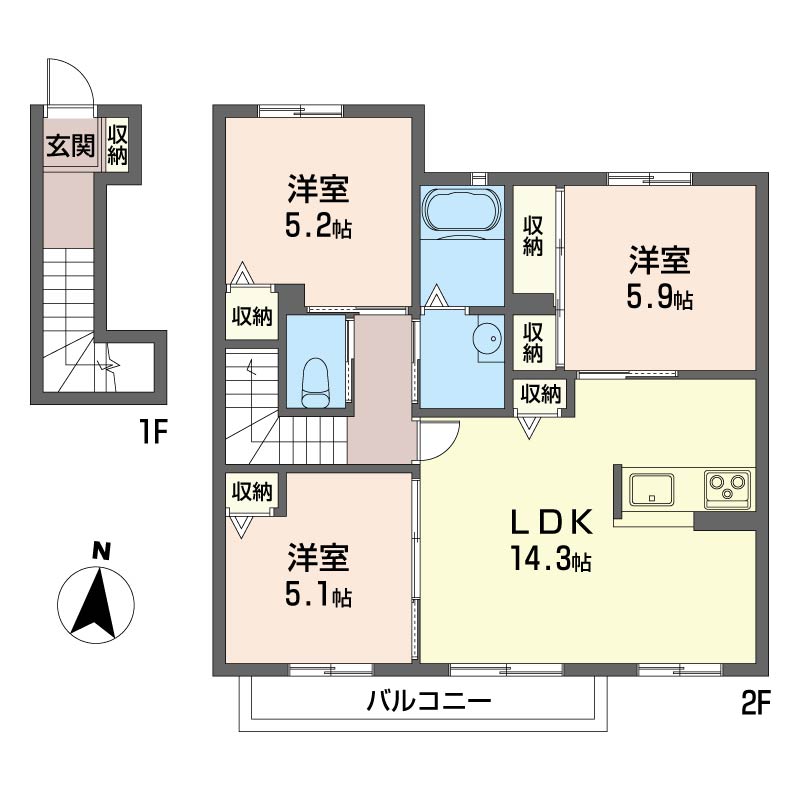 ヒルトップハイツＦ 202号-16