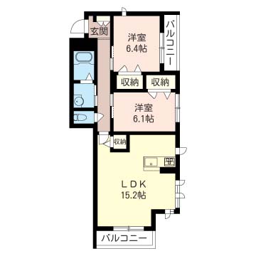 アヴェニール　コート201-2