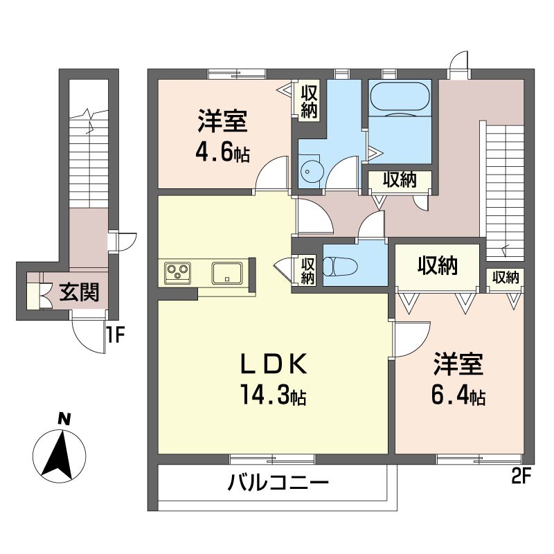 サンライズ　シャーメゾン 202号-16