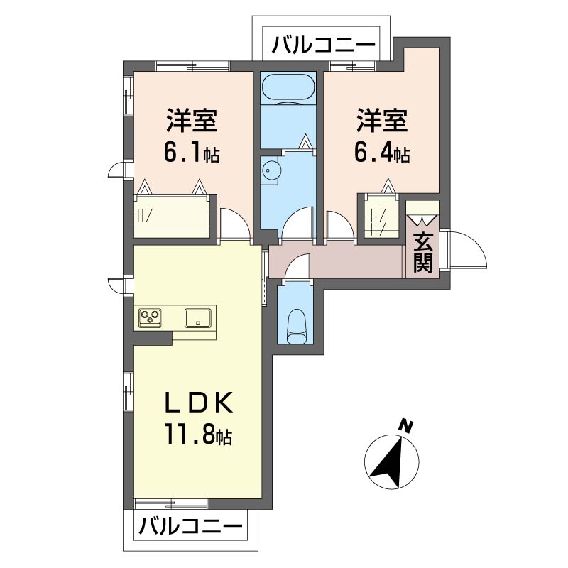ブランポワール Ⅱ 201号-16