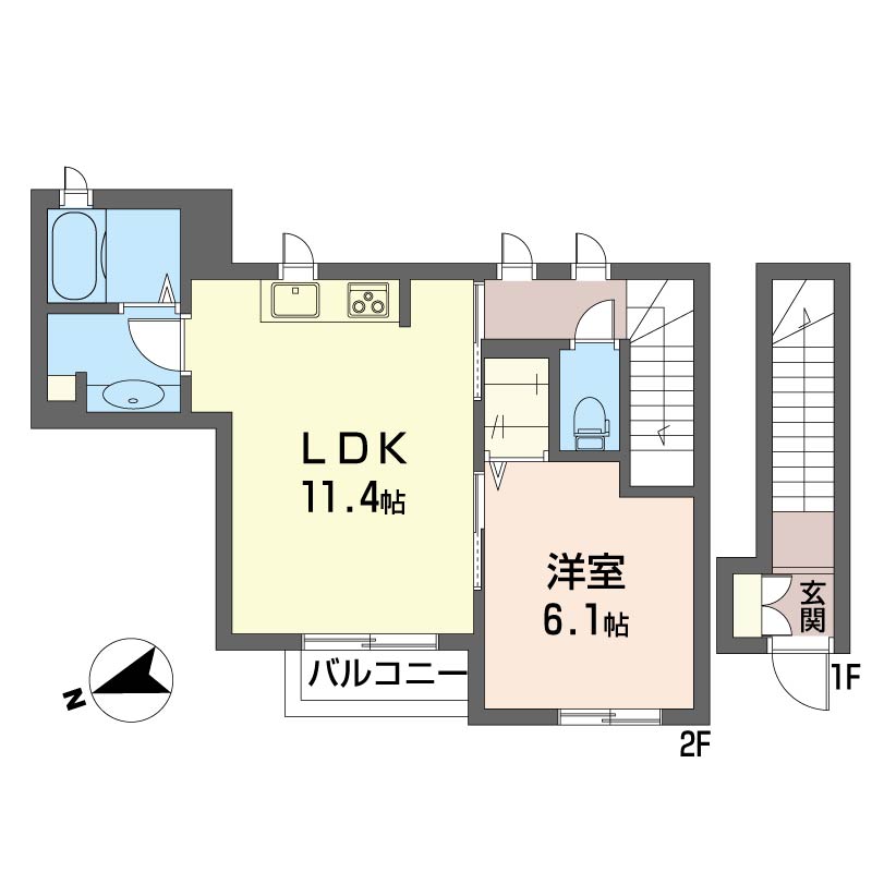 シャーメゾン　ノースリバー202-2