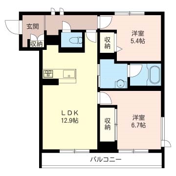 ラ・ボンヌシャンス 305号-6