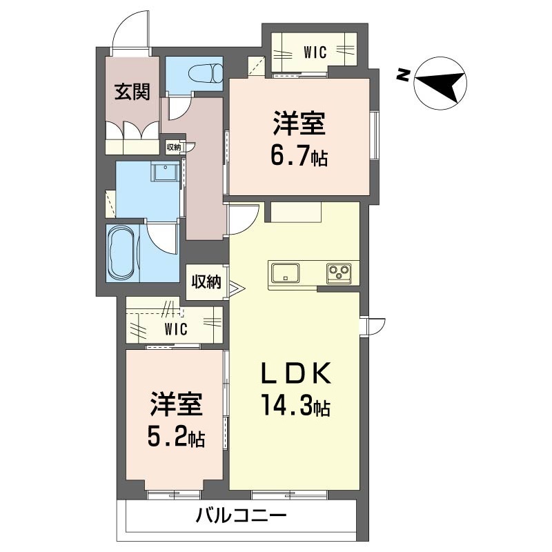 クロシェット　ボヌール 201号-14
