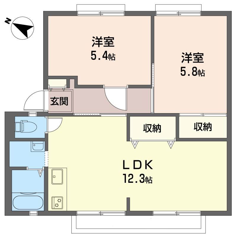 グリーンビラB 201号-4