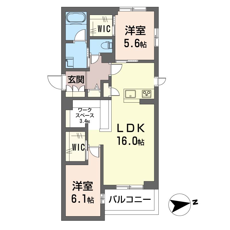 ラ・ヴィ 102号-16