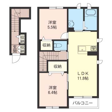 カーサ　カスターニャＣ 201号-16