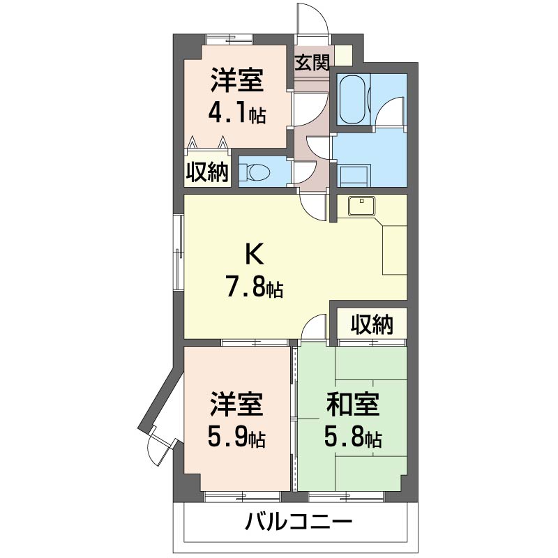 ライフルマンション 303号-16