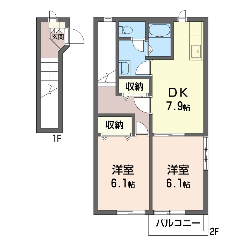 ヴィラ　フェルト 201号-16