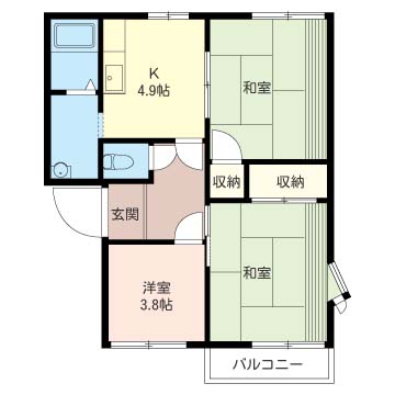 あずま　コーポ　Ｄ202-2