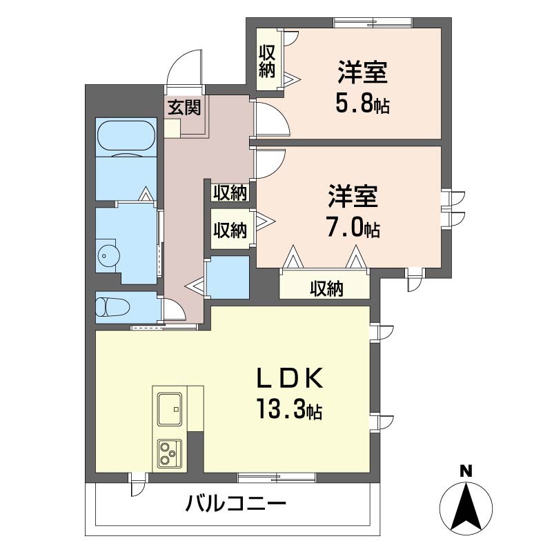 マストライフ新越谷Ｂ201-2