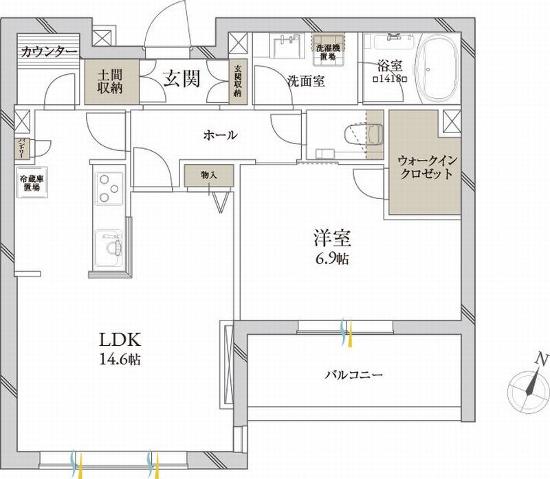 クレール　シャーメゾン　プレミア 205号-16