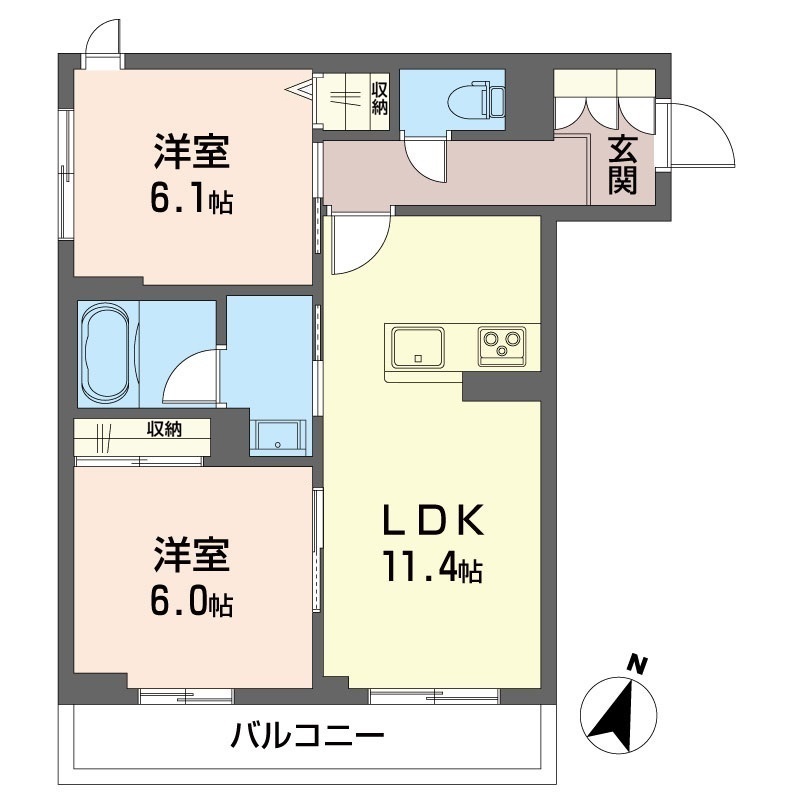 ペイサージュ　カリテ 202号-15