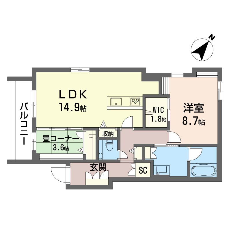 ウィズプラス浦和美園　ウエスト　Ｂ棟305-2