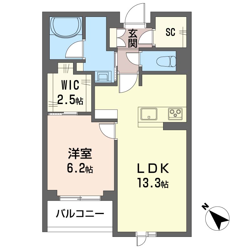 シャーメゾン５５－１美園 303号-16