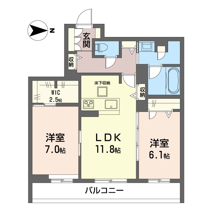 ラ　ベルヴィ102-2