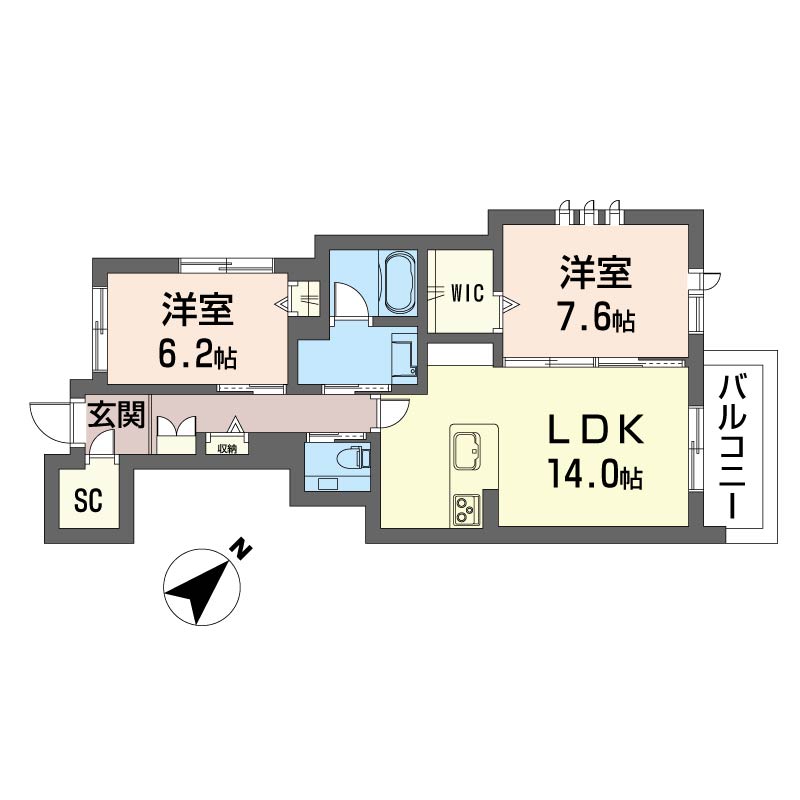 ウィズプラス浦和美園 イースト A棟 205号-16