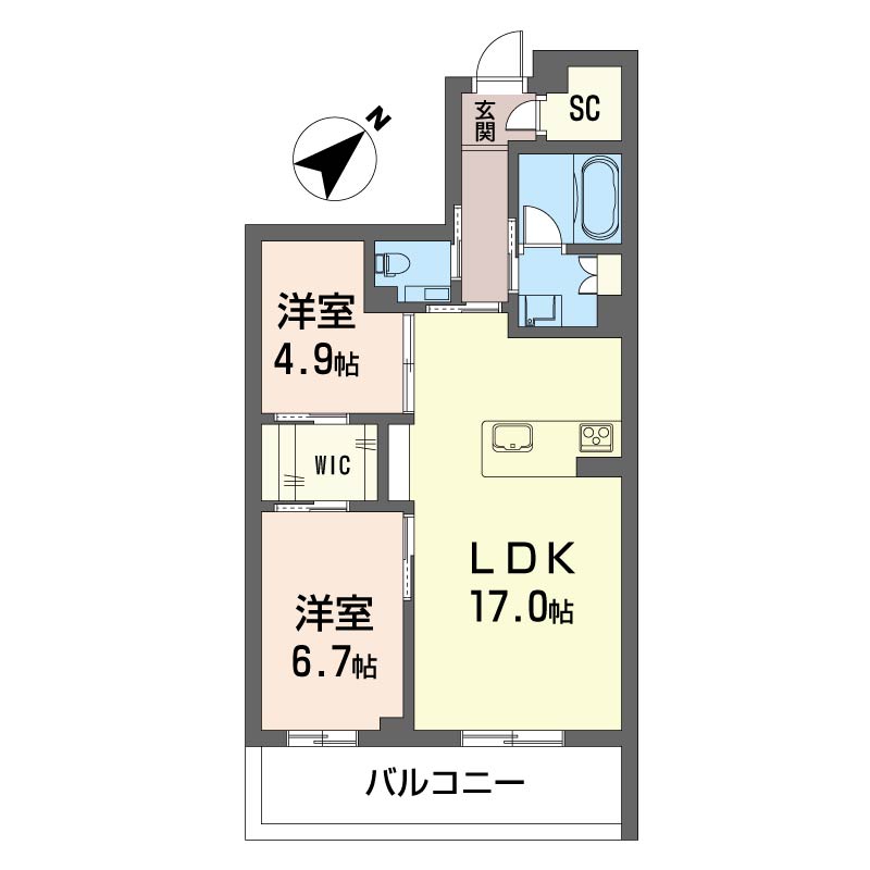 ウィズプラス浦和美園　イースト　Ｂ棟103-2