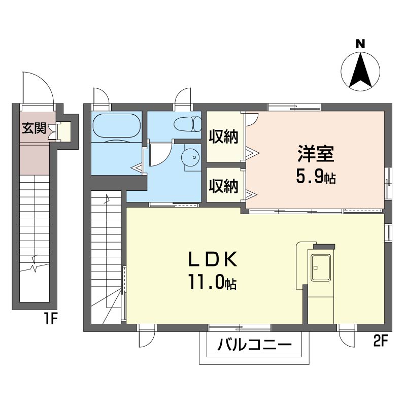フィオーレ　Ⅱ 201号-9