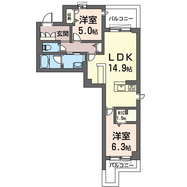 レウニールグラシアス川口 204号-16