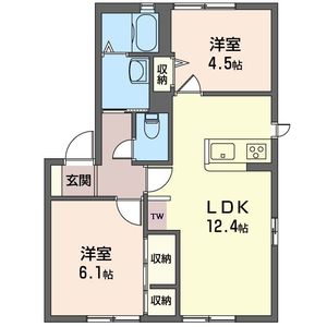 クレアール　Ｂ棟 101号-13