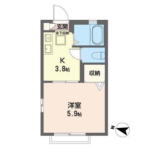 ヤマニヒルズＢ 205号室