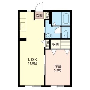 グリーンハイツ学園前弐番館 105号室