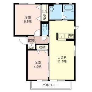 ドゥーメゾン鬼高 205号室