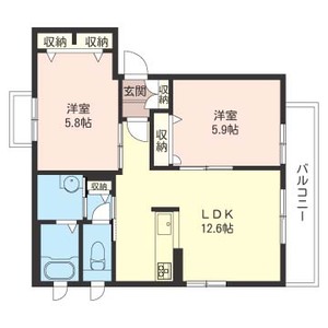 ドゥーメゾン鬼高Ⅱ 201号室