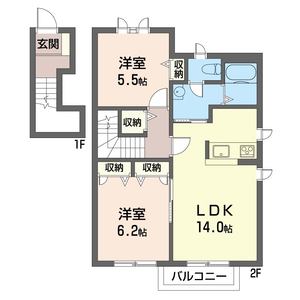 クレール弐番館 202号室