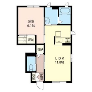 トアサールⅢ 102号室