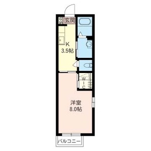 グランメールＡ・Ｂ・Ｃ・Ｄ棟 206号室