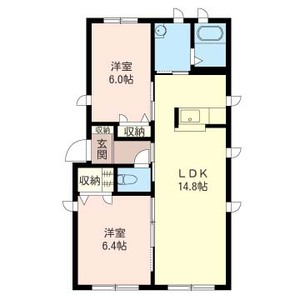 ほたる野サクベハイムＣ・Ｄ・Ｅ・Ｆ 2号室