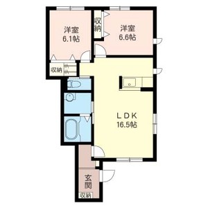 Ｅｌ　ｃｉｅｌｏ　ａｚｕｌ　Ｂ 102号室