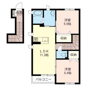 ブランショコラＢ 202号室