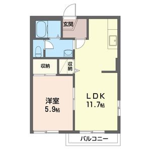 デュークドム流山 201号室